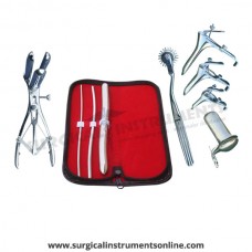 Hegar uterine dilator 3 pieces set,3-4, 5-6, 15-16, pinwheel, mathieu, grave 3pcs, collin large 